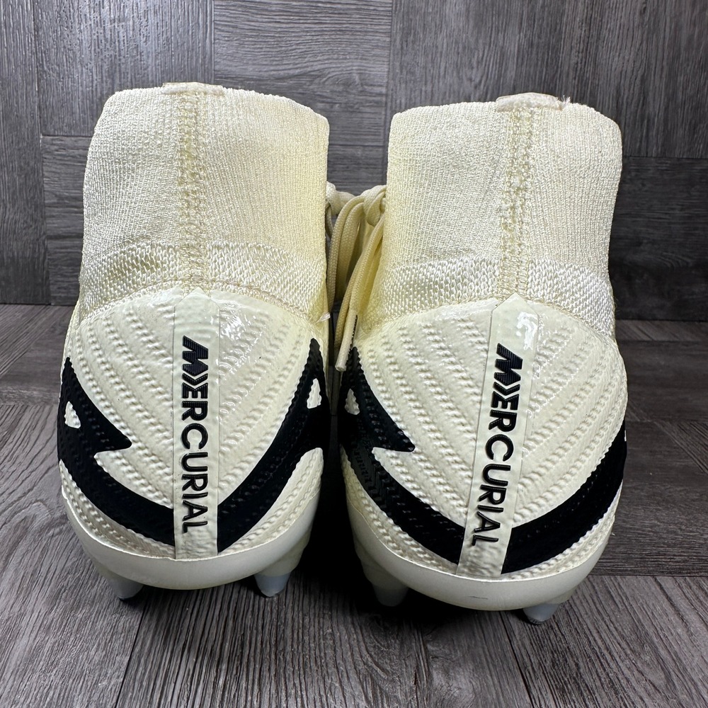 Nike Soccer Cleats Mens 9.5 Yellow Flyknit Elite SG-Pro Anti-Clog NEW FD0246-700 - Picture 6 of 8